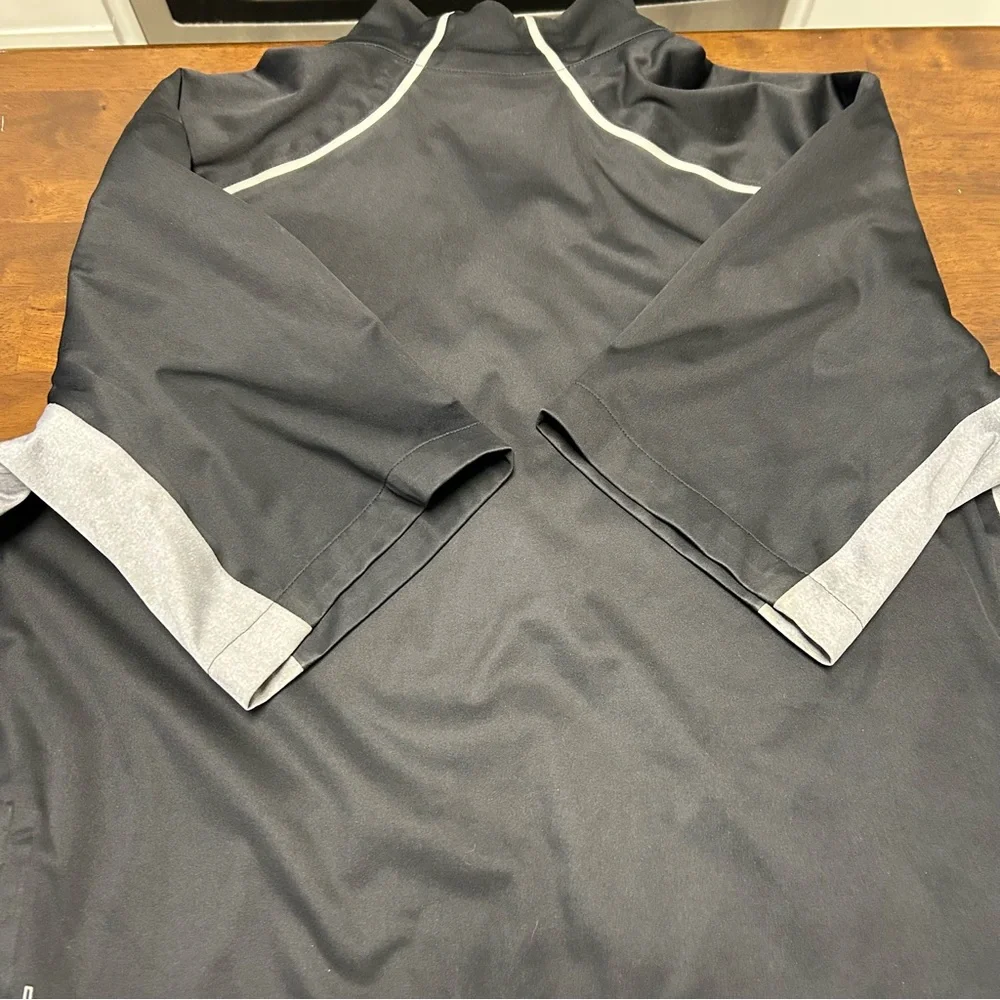 Nike Golf Storm Fit Black Half Zip Short Sleeve Windbreaker Jacket Mens Size L